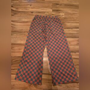 Womens Blakely Green And Red Checkered Pants Worn 2x